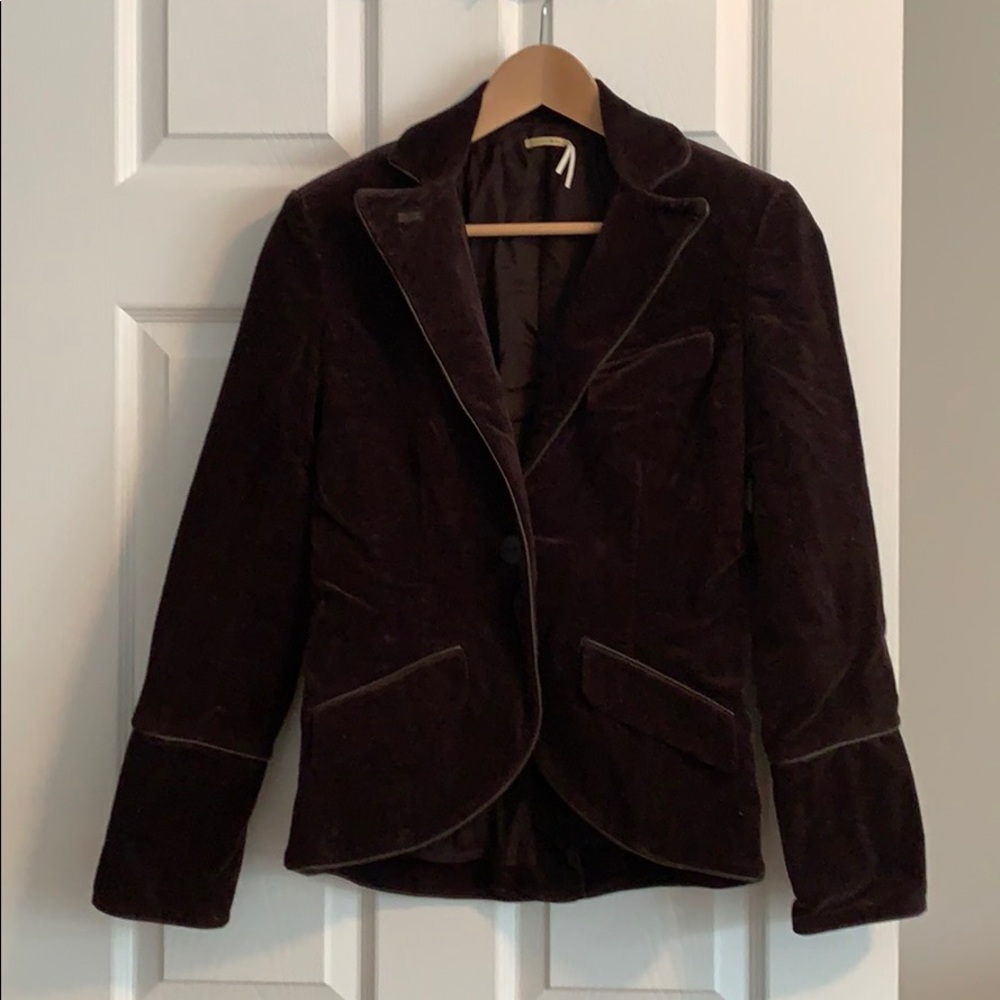 Brown corduroy blazer